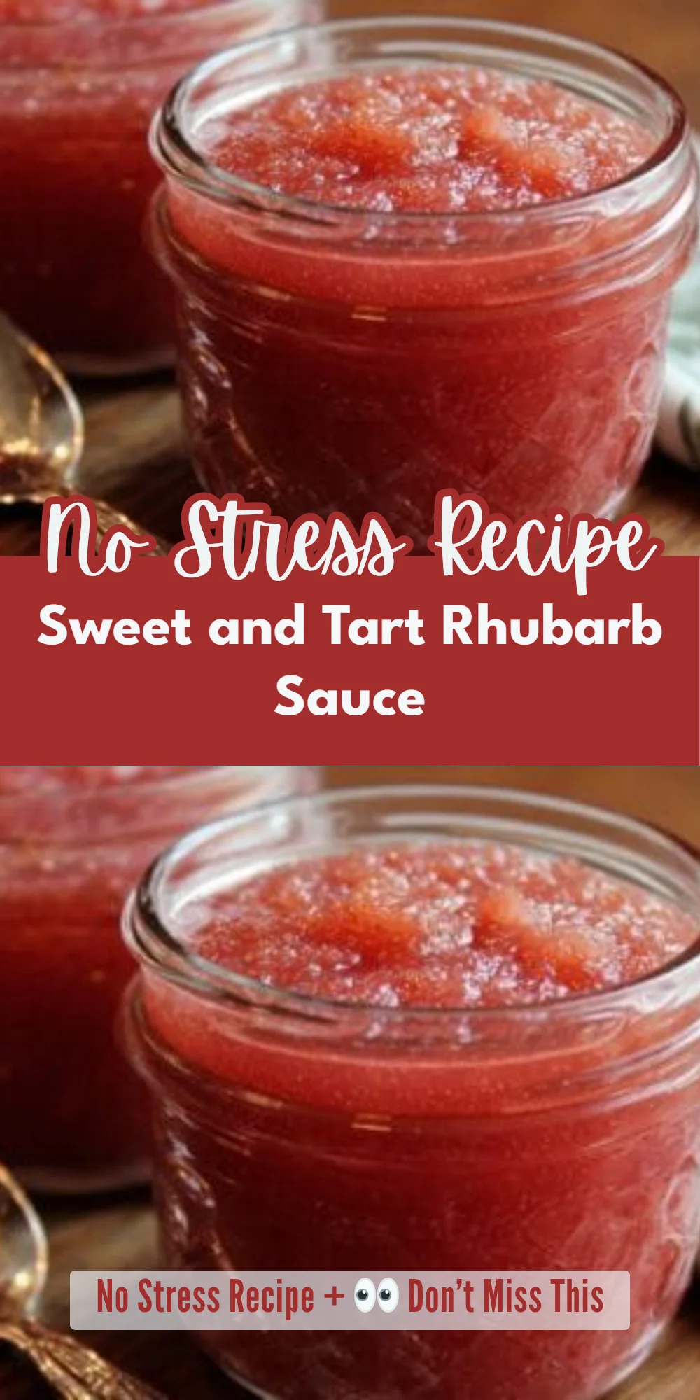 Sweet and Tart Rhubarb Sauce