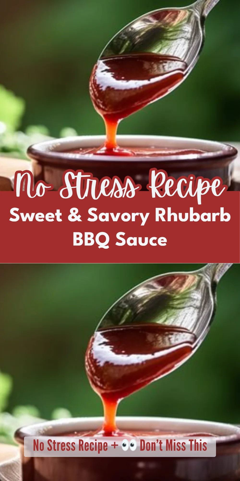 Sweet & Savory Rhubarb BBQ Sauce