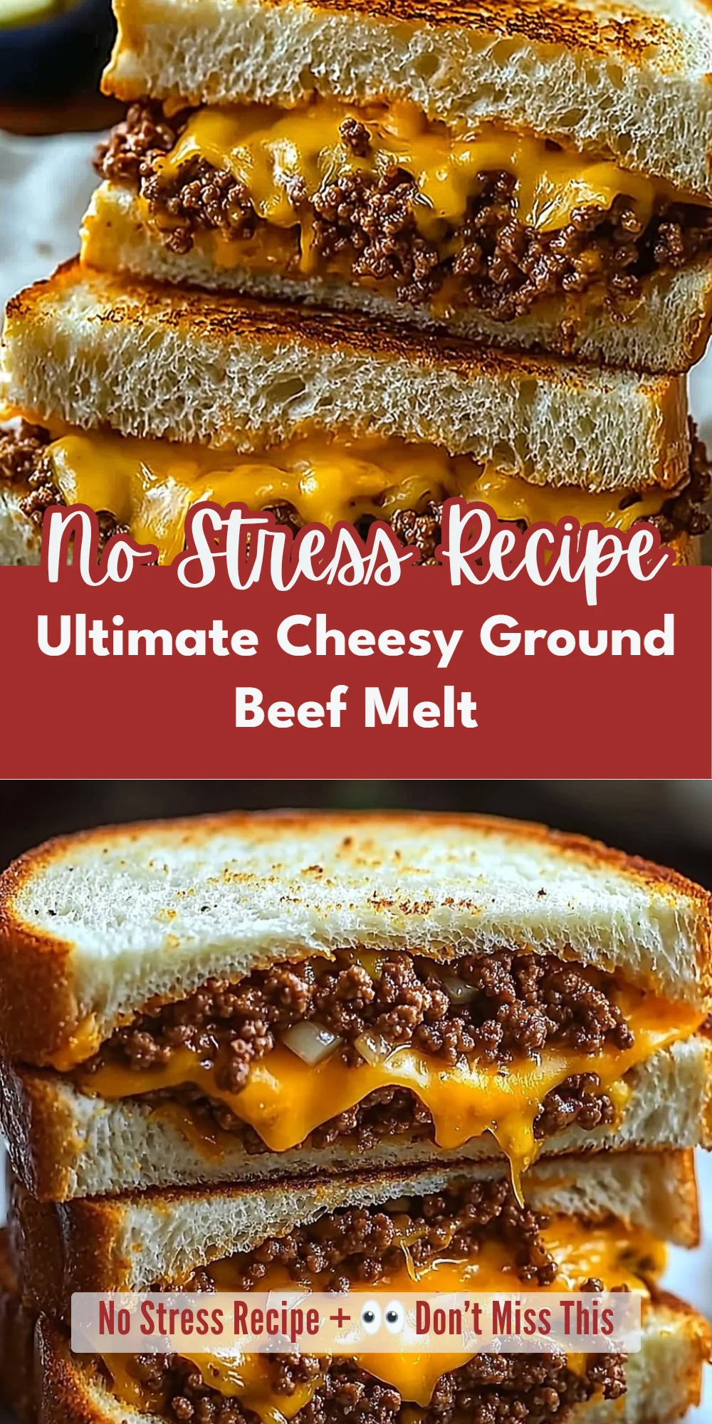 Ultimate Cheesy Ground Beef Melt