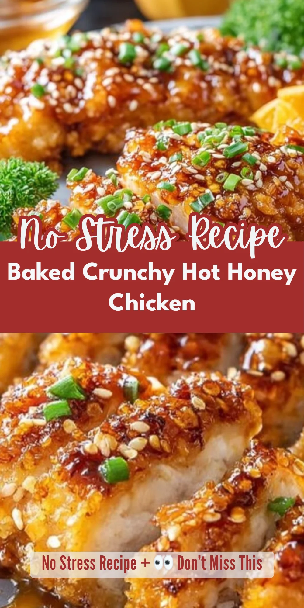 Baked Crunchy Hot Honey Chicken