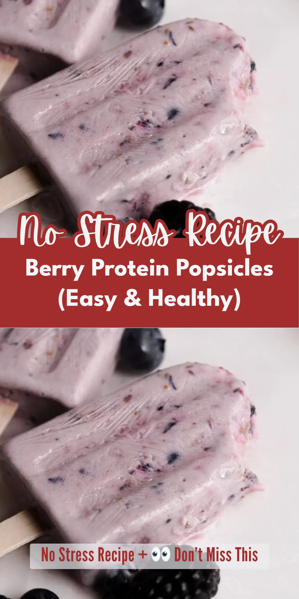Berry Protein Popsicles (Easy & Healthy)