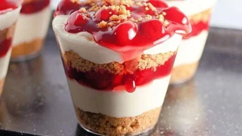 Cherry Cheesecake Cups
