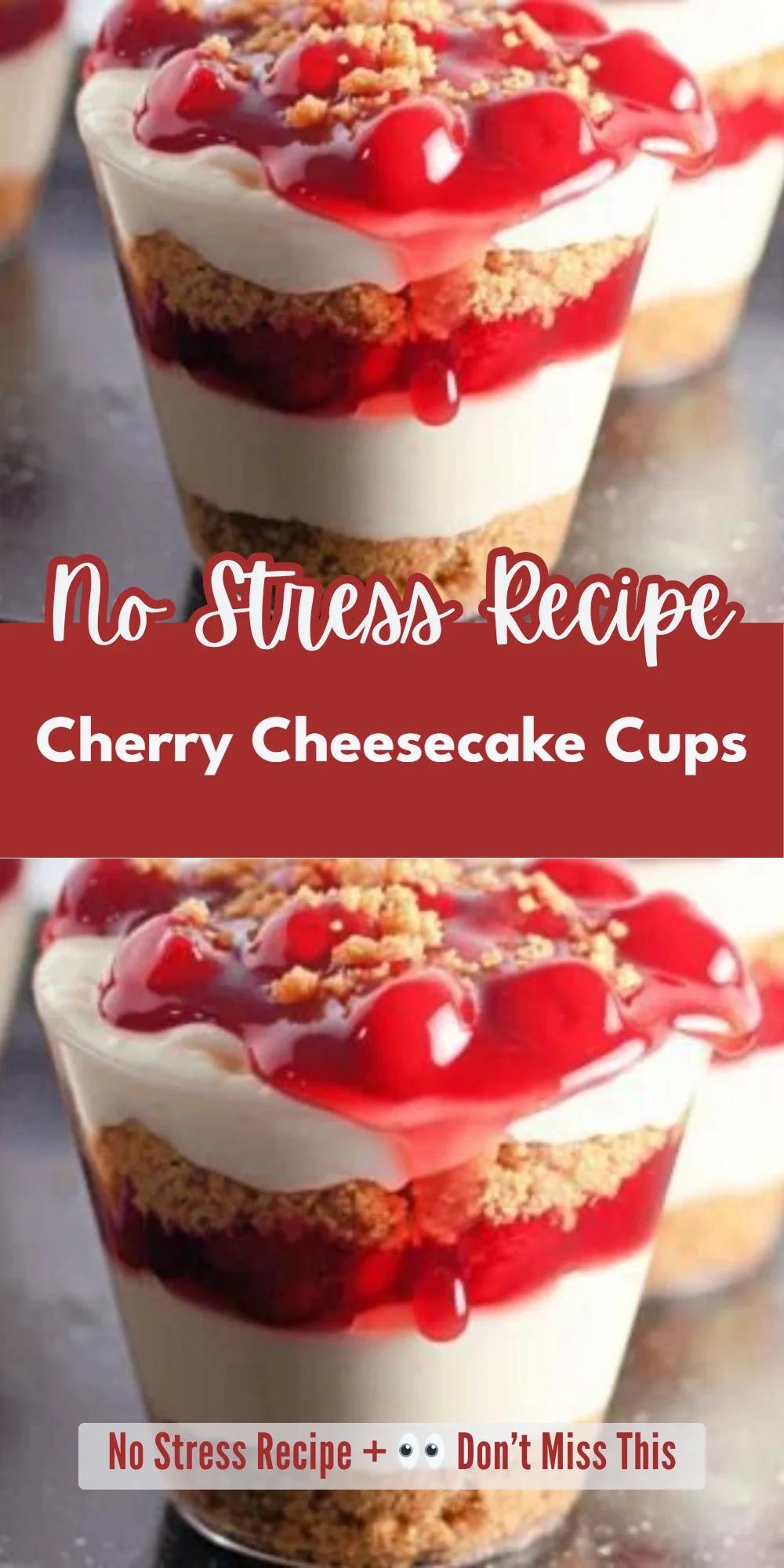 Cherry Cheesecake Cups