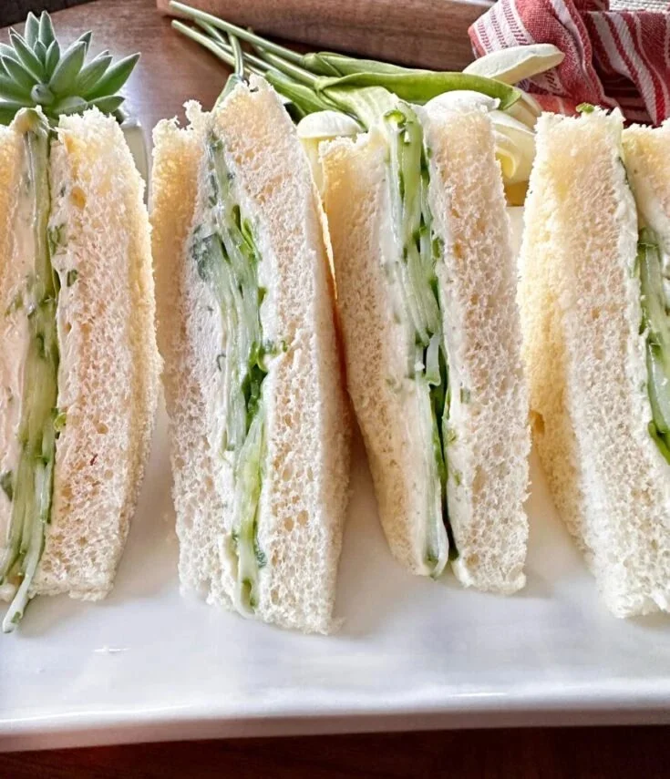Cucumber Cream Cheese Sandwiches Recipe