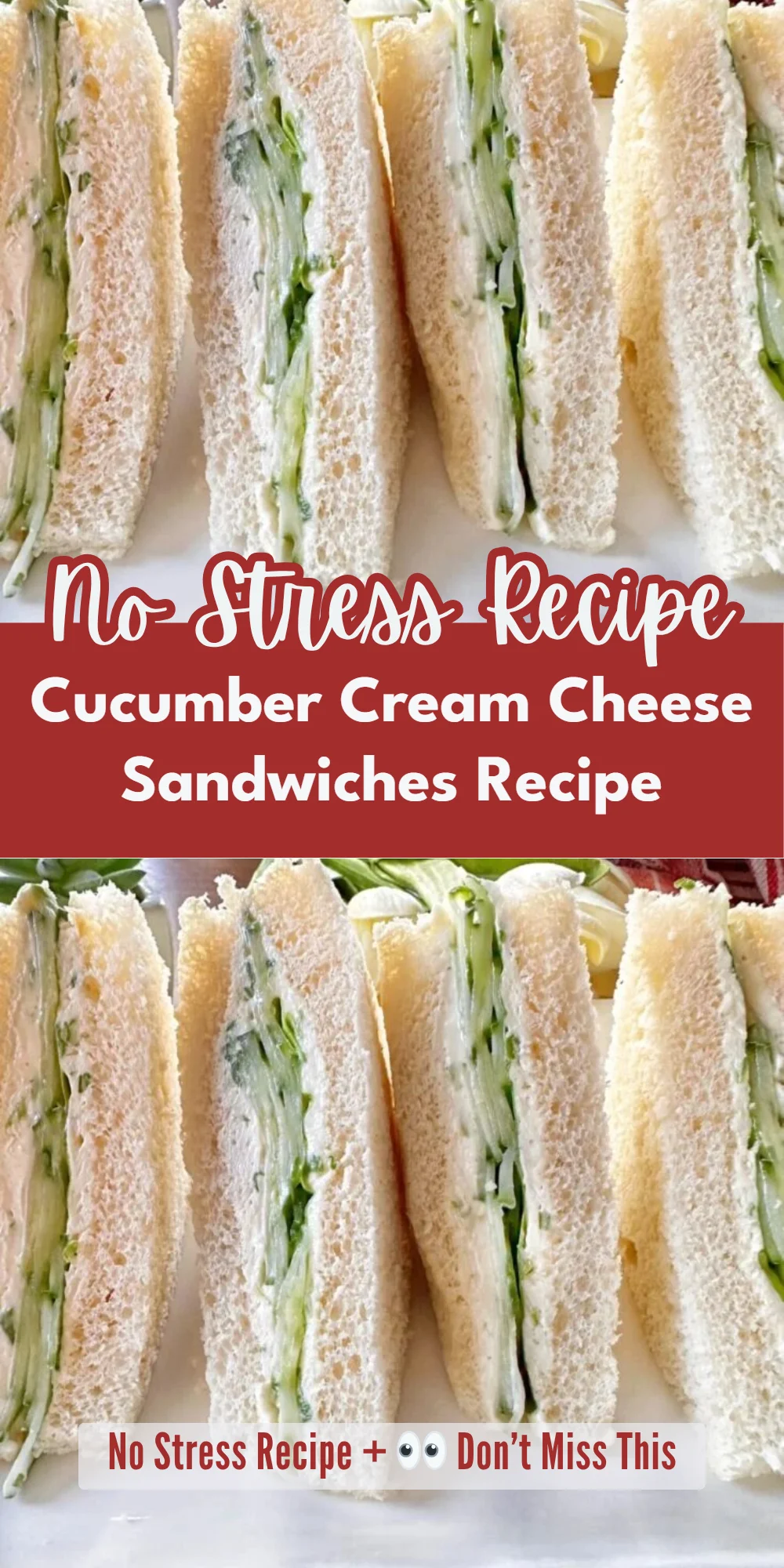 Cucumber Cream Cheese Sandwiches Recipe