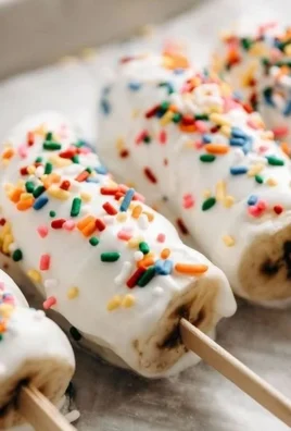 Frozen Yogurt Banana Pops served on a plate, a tasty and healthy dessert option.