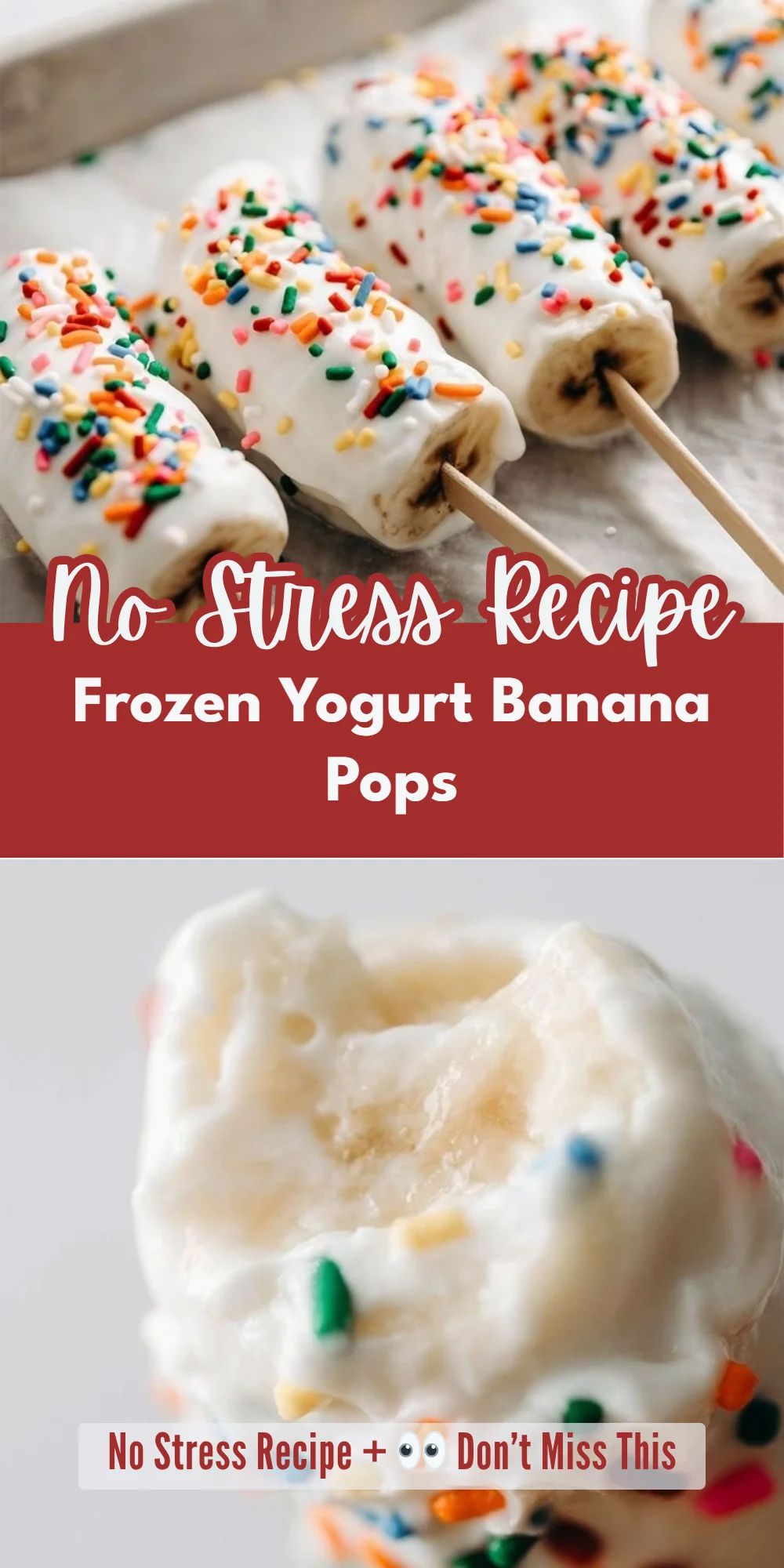 Frozen Yogurt Banana Pops