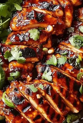 Honey Sriracha Chicken dish garnished with green onions