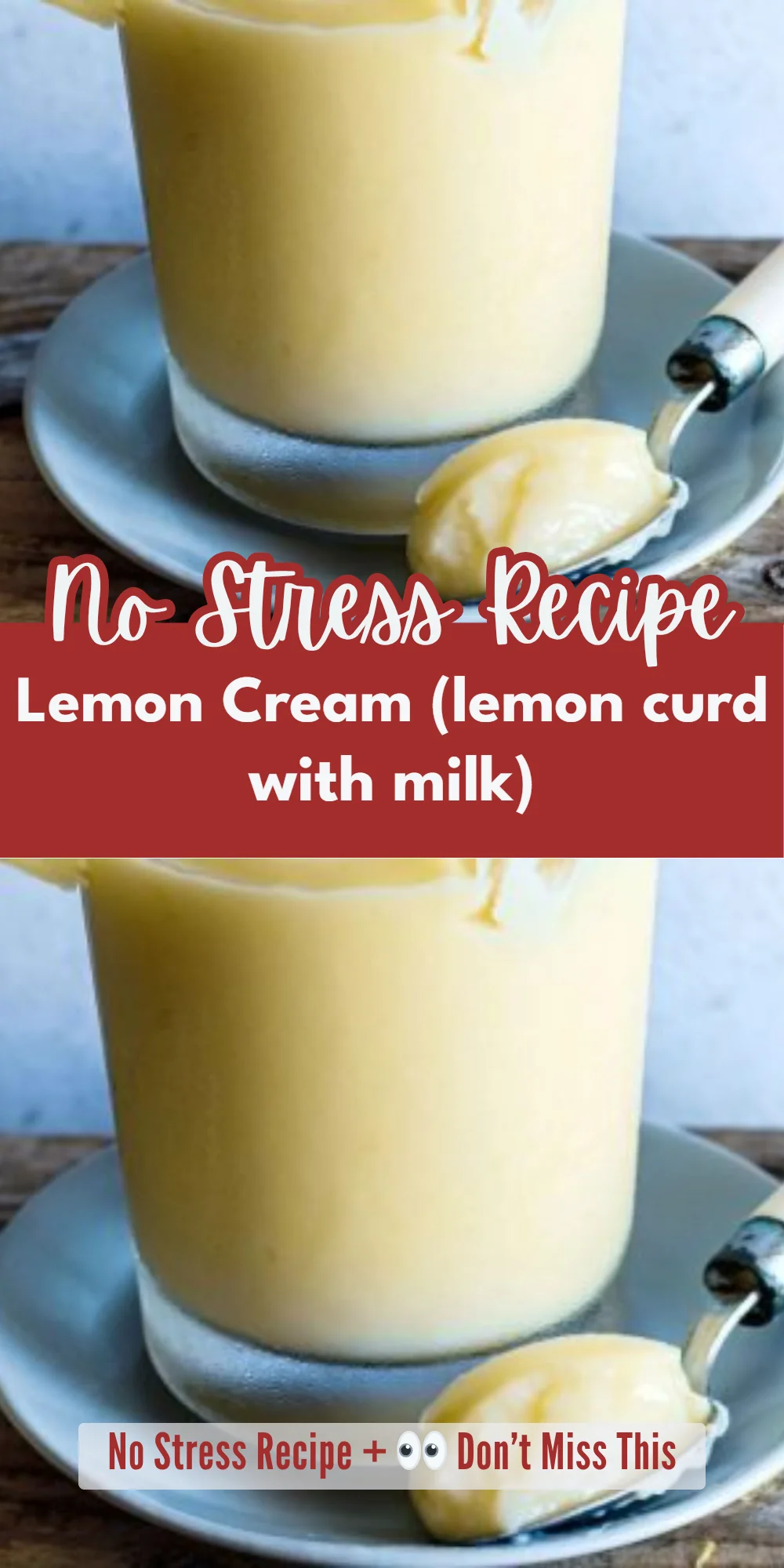 Lemon Cream (lemon curd with milk)