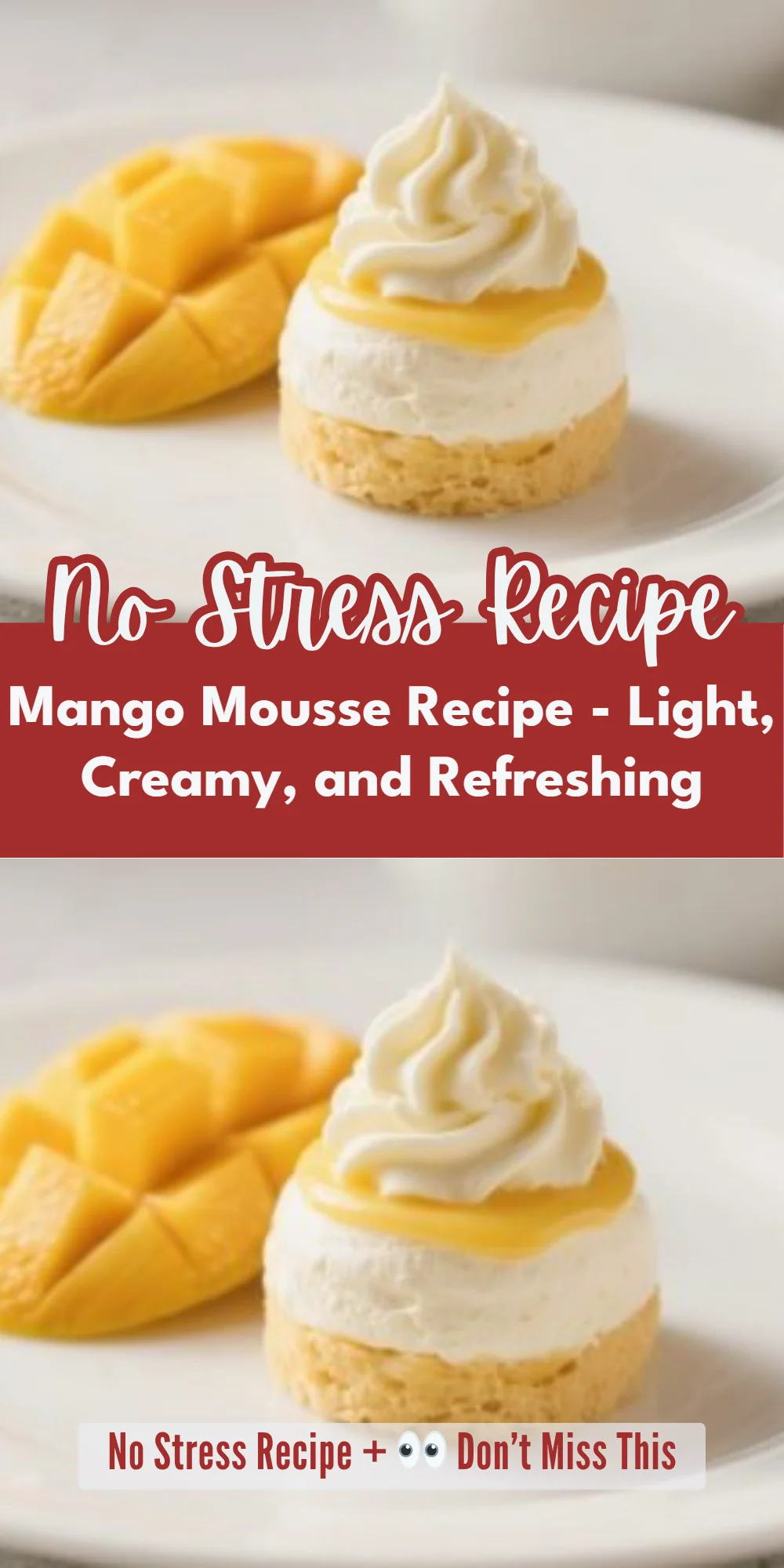 Mango Mousse Recipe - Light, Creamy, and Refreshing