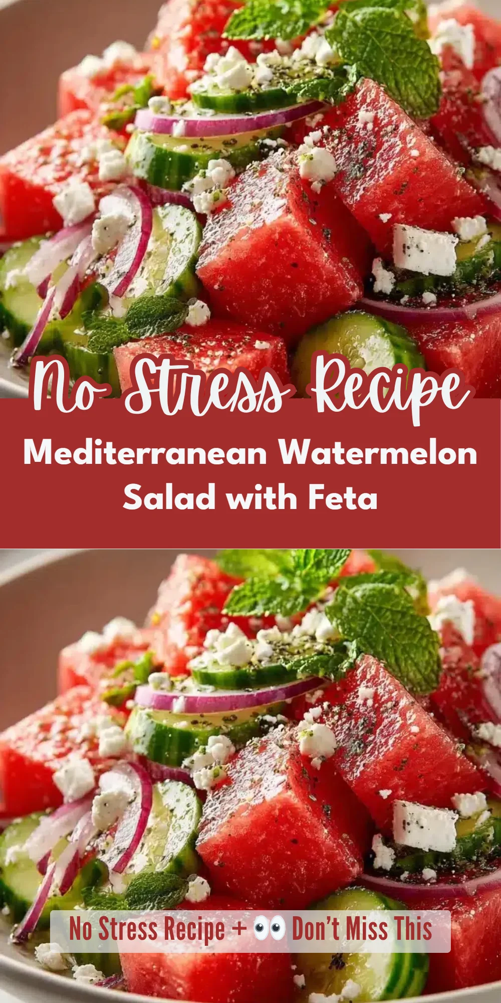 Mediterranean Watermelon Salad with Feta