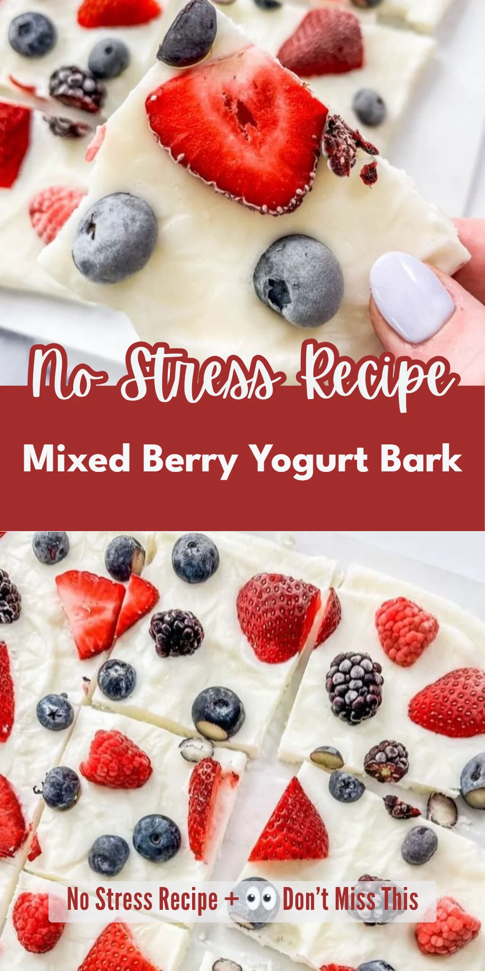 Mixed Berry Yogurt Bark