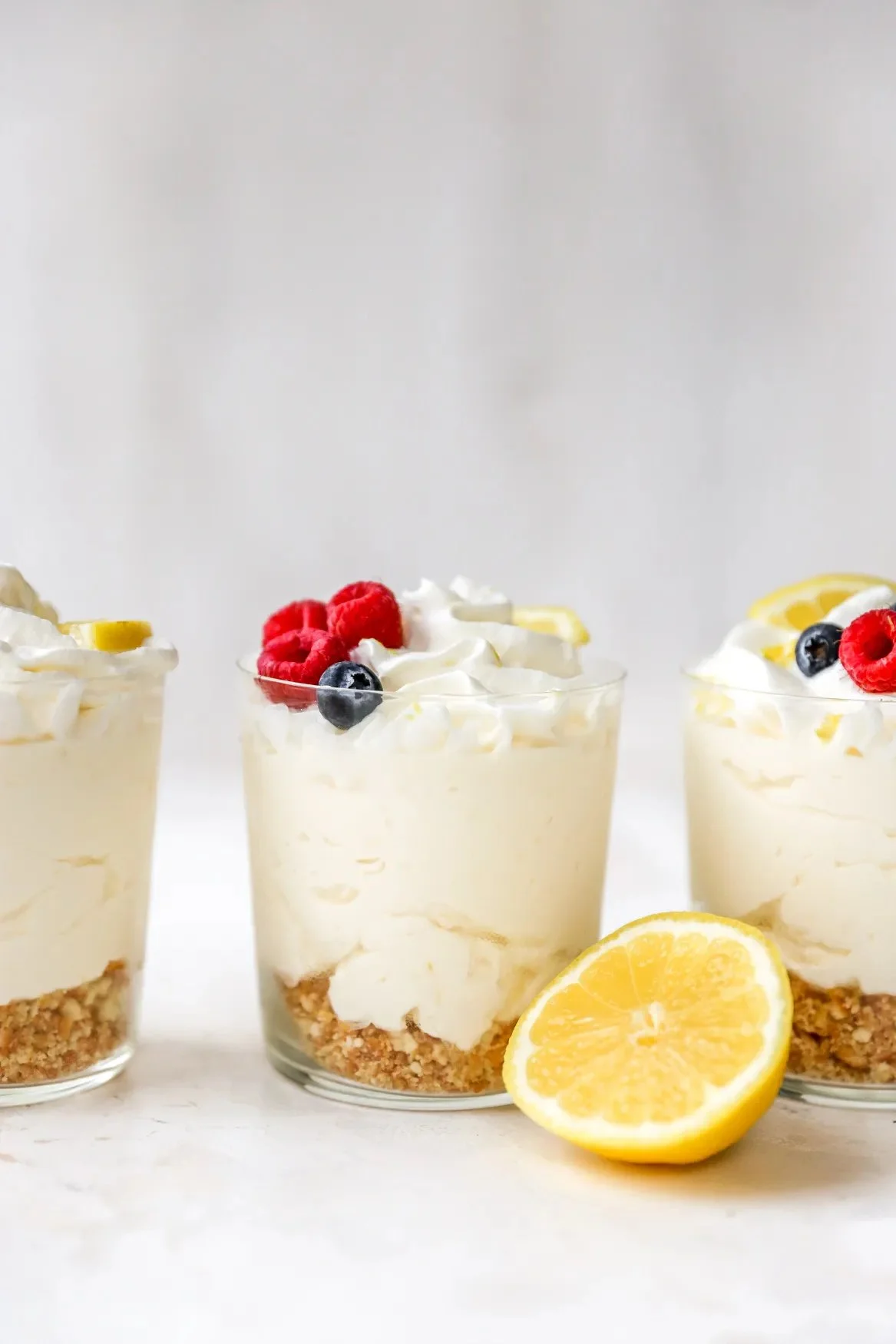 No-Bake Lemon Cheesecake Cups