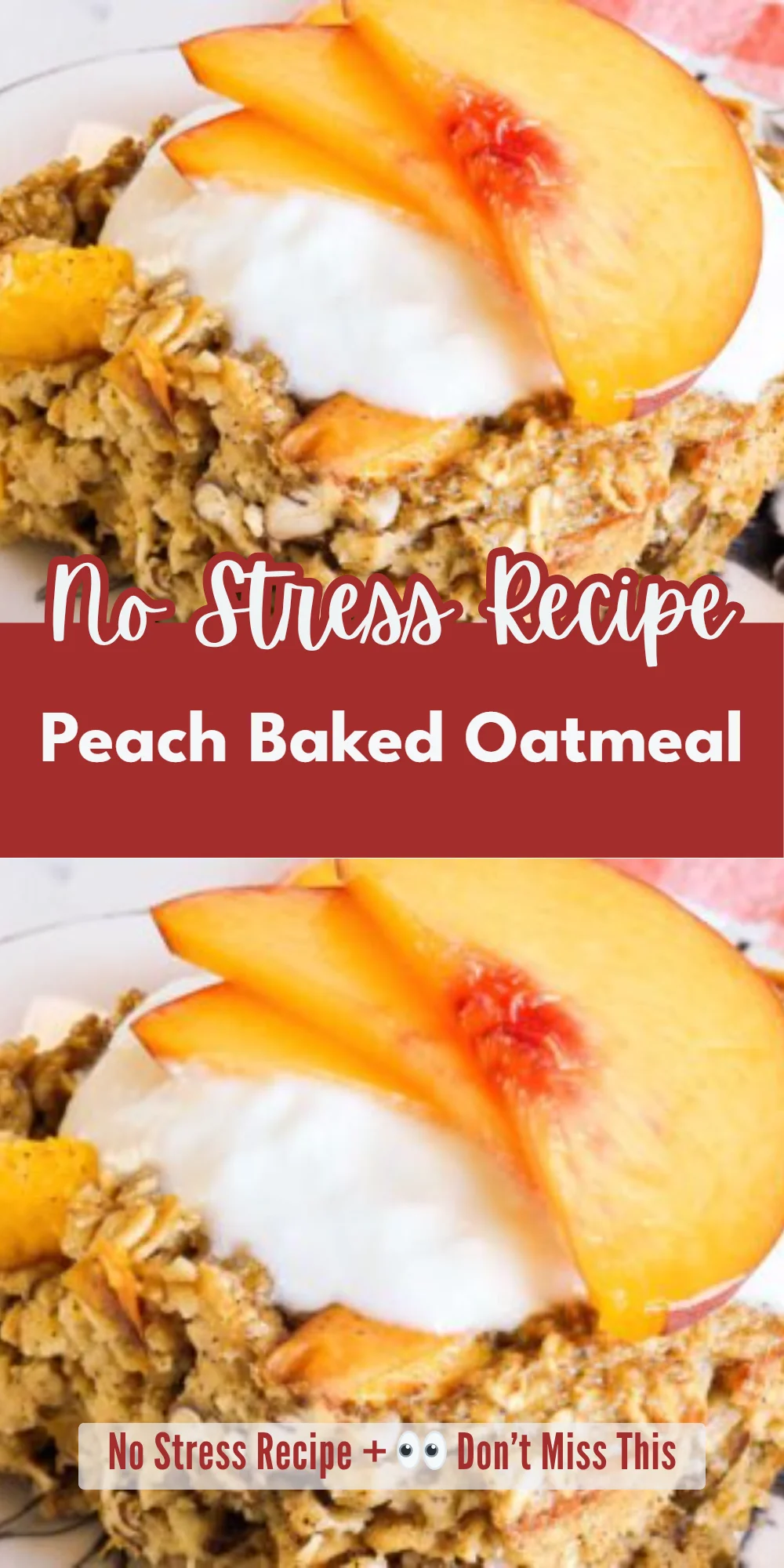 Peach Baked Oatmeal