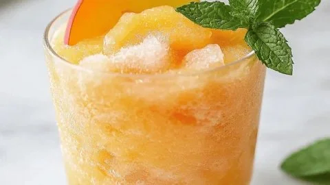 Peach Lemonade Slush
