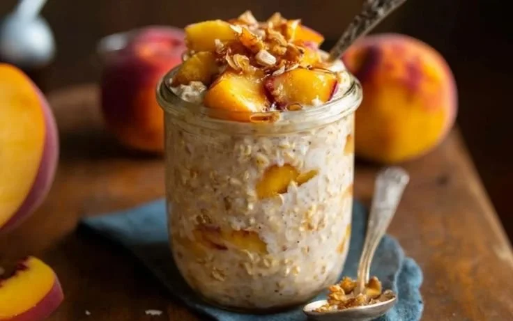 Peach Overnight Oats
