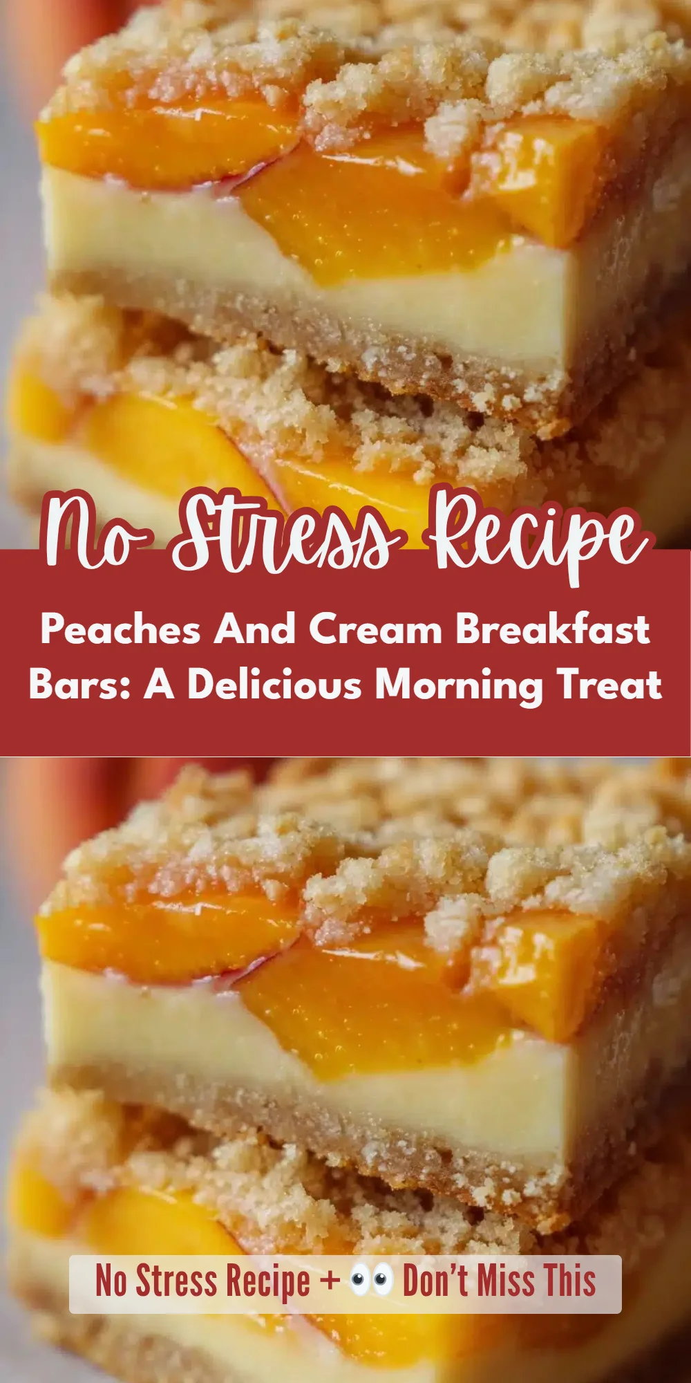 Peaches And Cream Breakfast Bars: A Delicious Morning Treat
