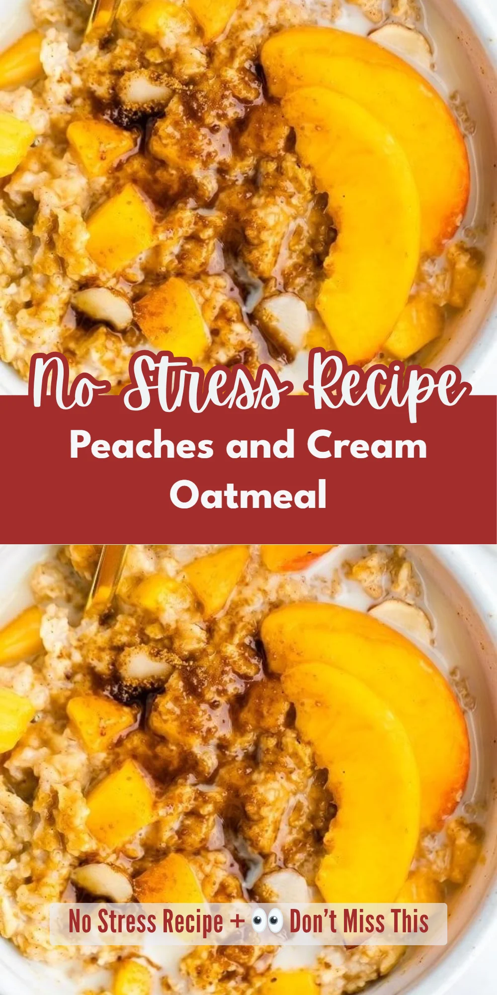Peaches and Cream Oatmeal