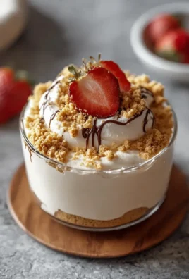 Quick 2-minute high protein cheesecake fluff dessert