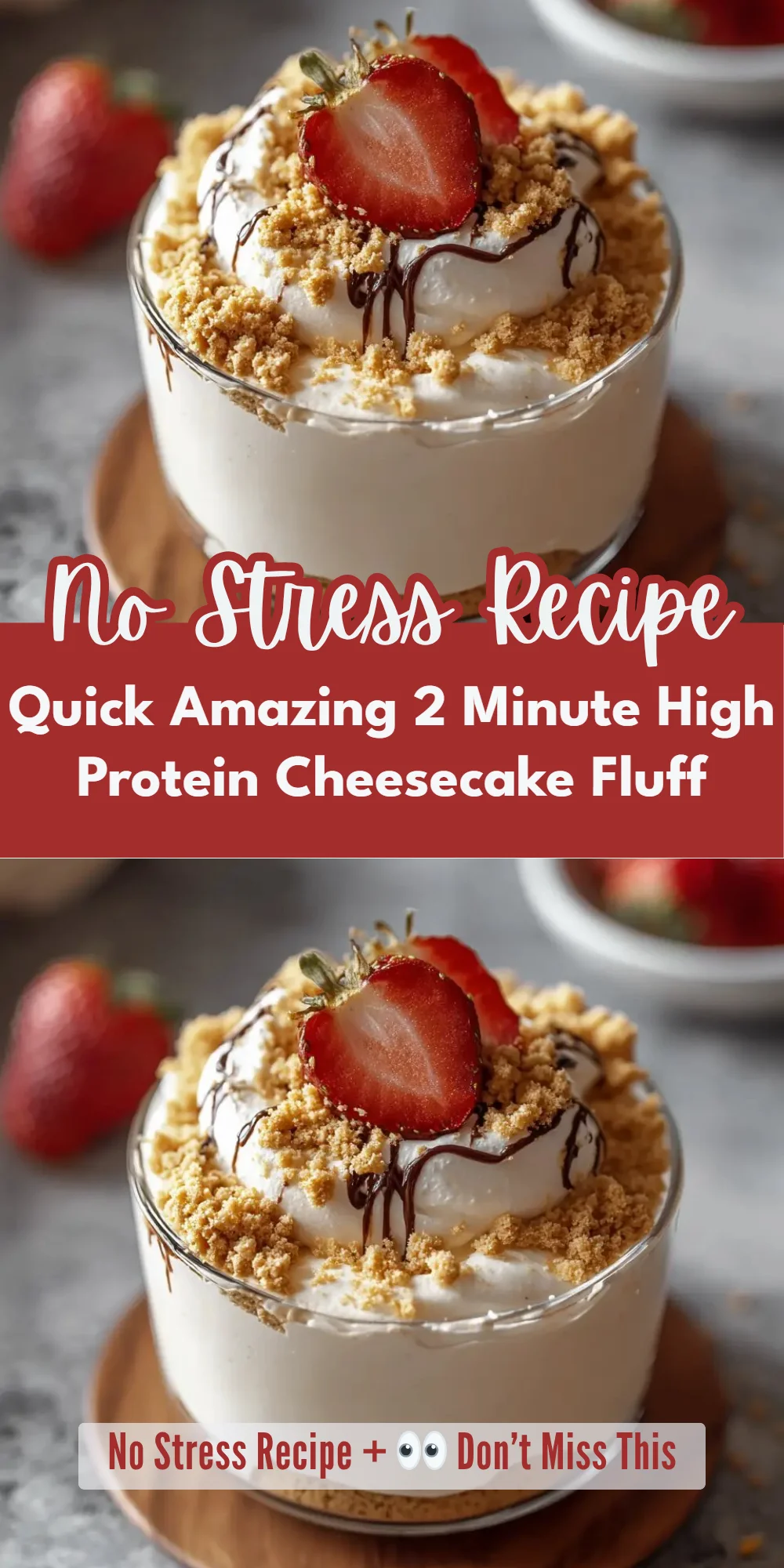 Quick Amazing 2 Minute High Protein Cheesecake Fluff