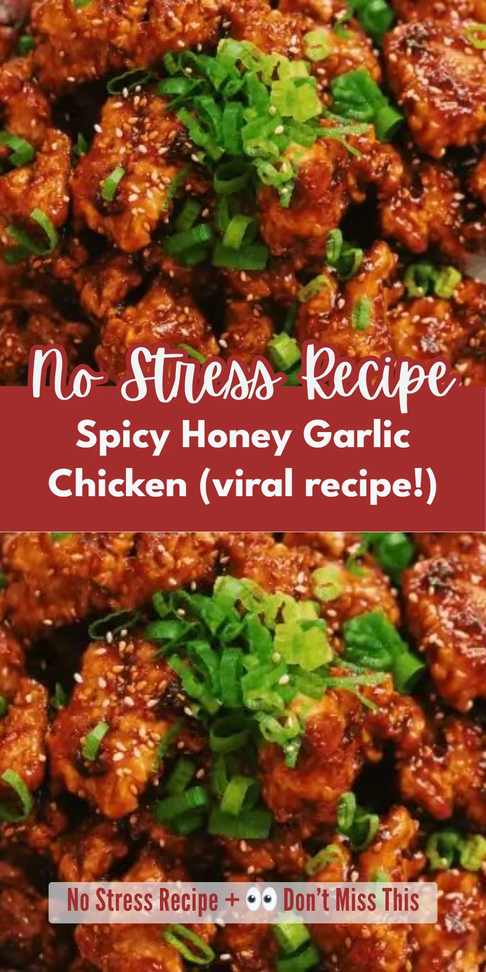 Spicy Honey Garlic Chicken (viral recipe!)