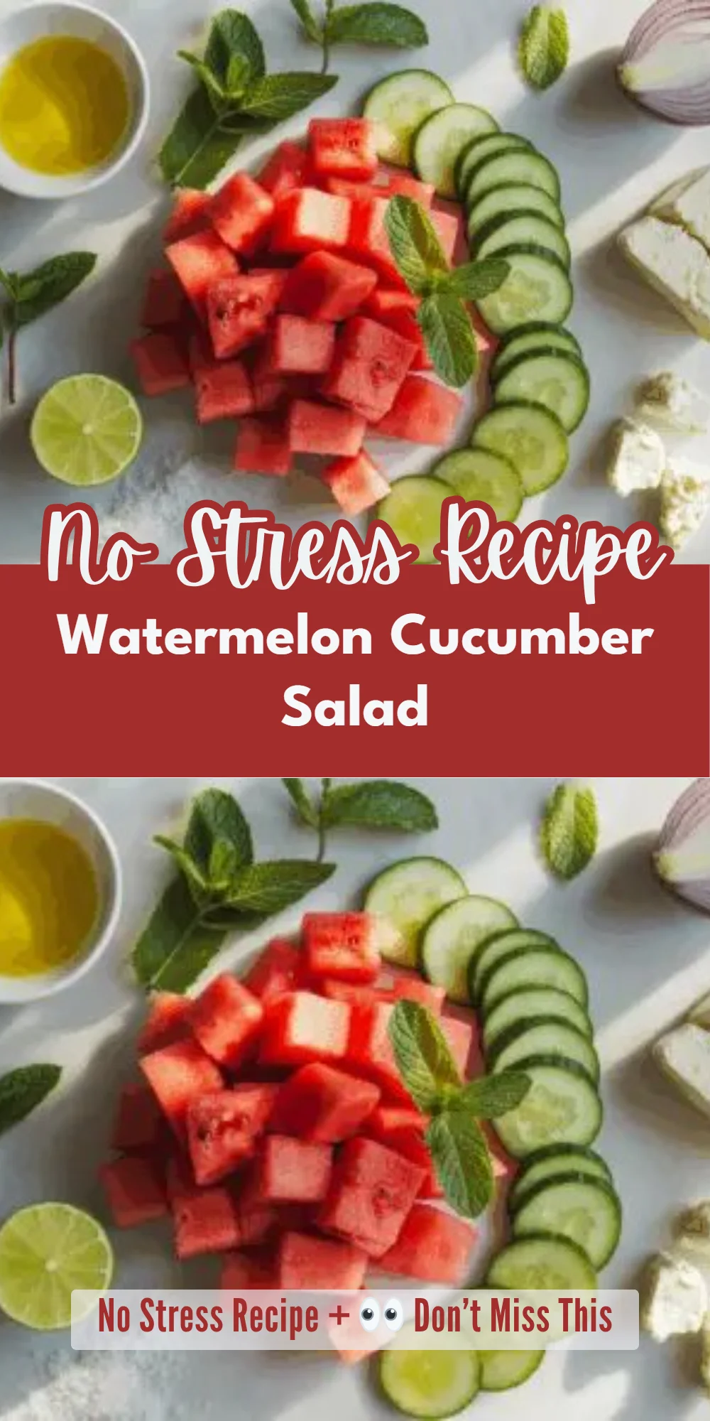 Watermelon Cucumber Salad