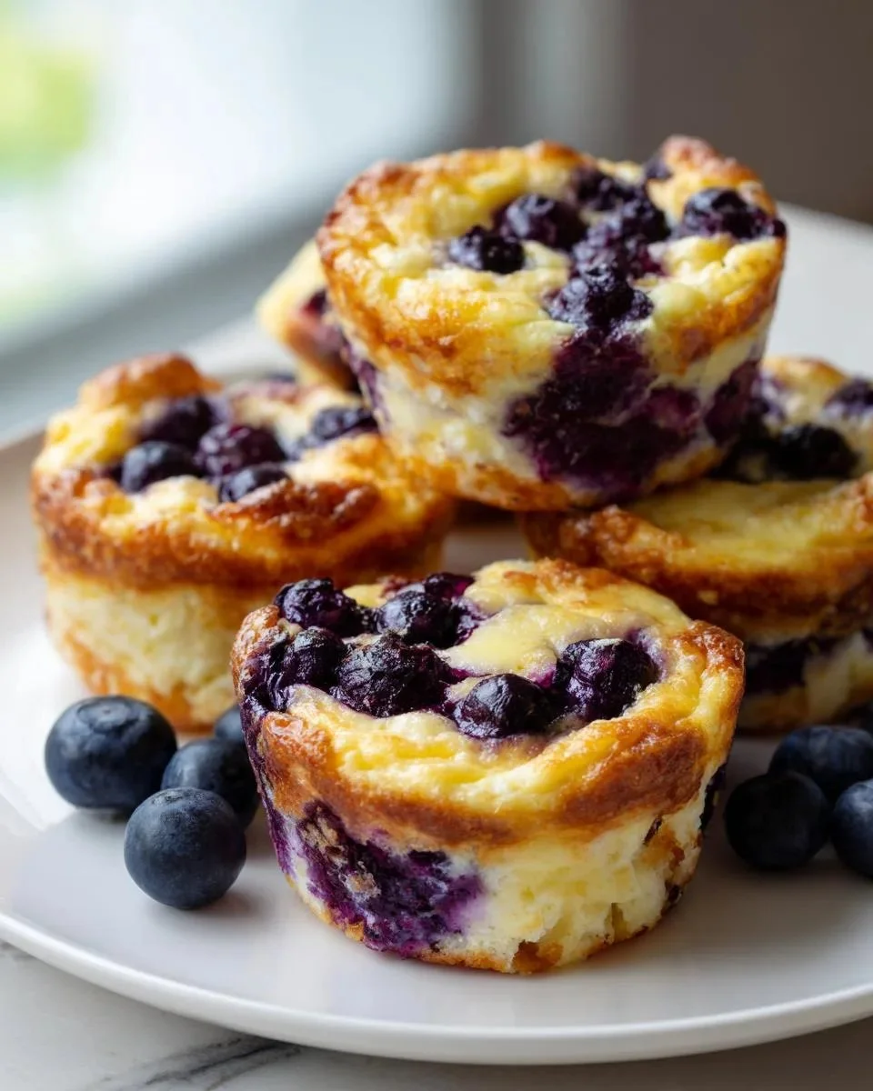 Three-ingredient blueberry protein cups ready in 25 minutes.