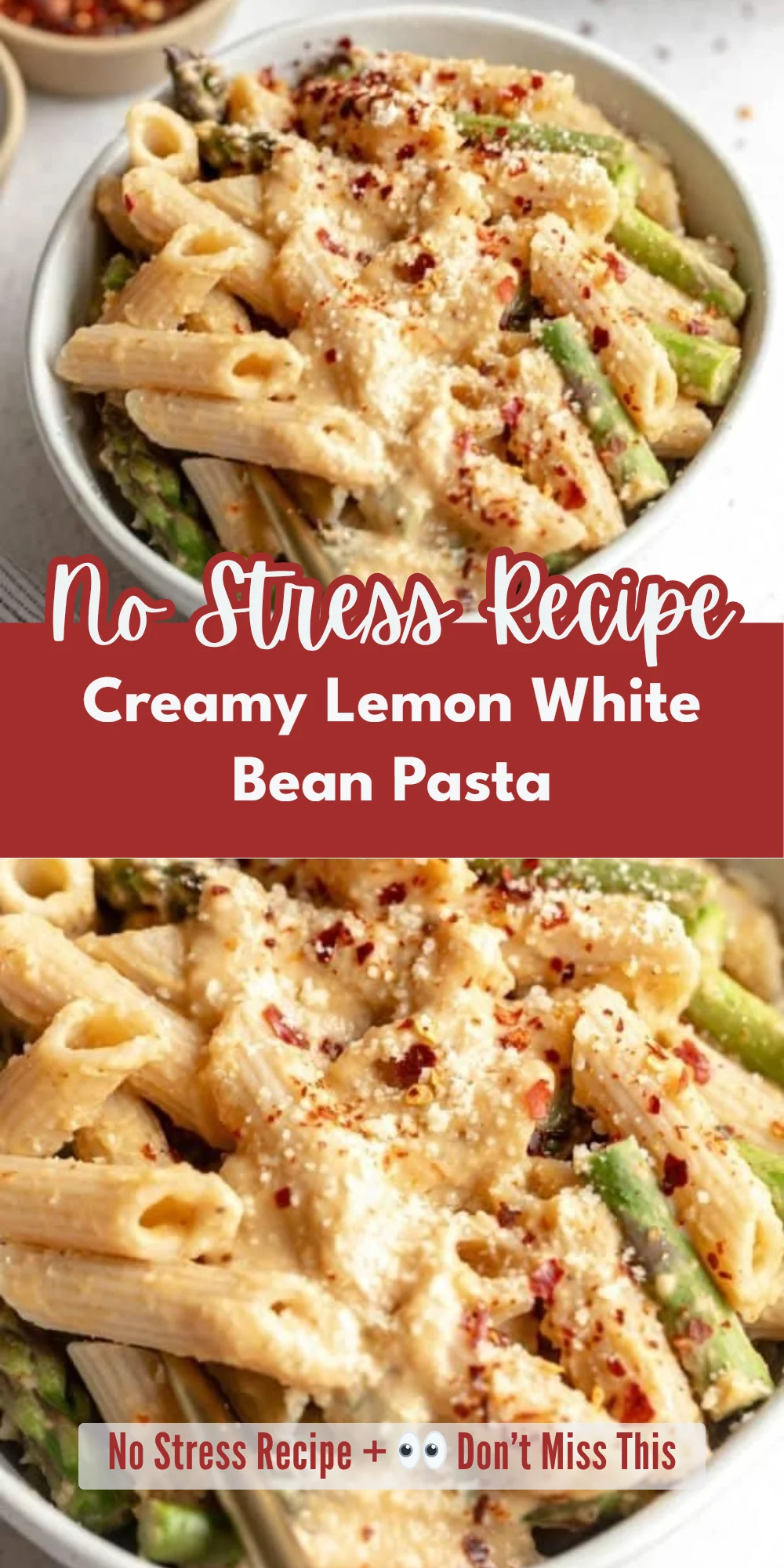 Creamy Lemon White Bean Pasta