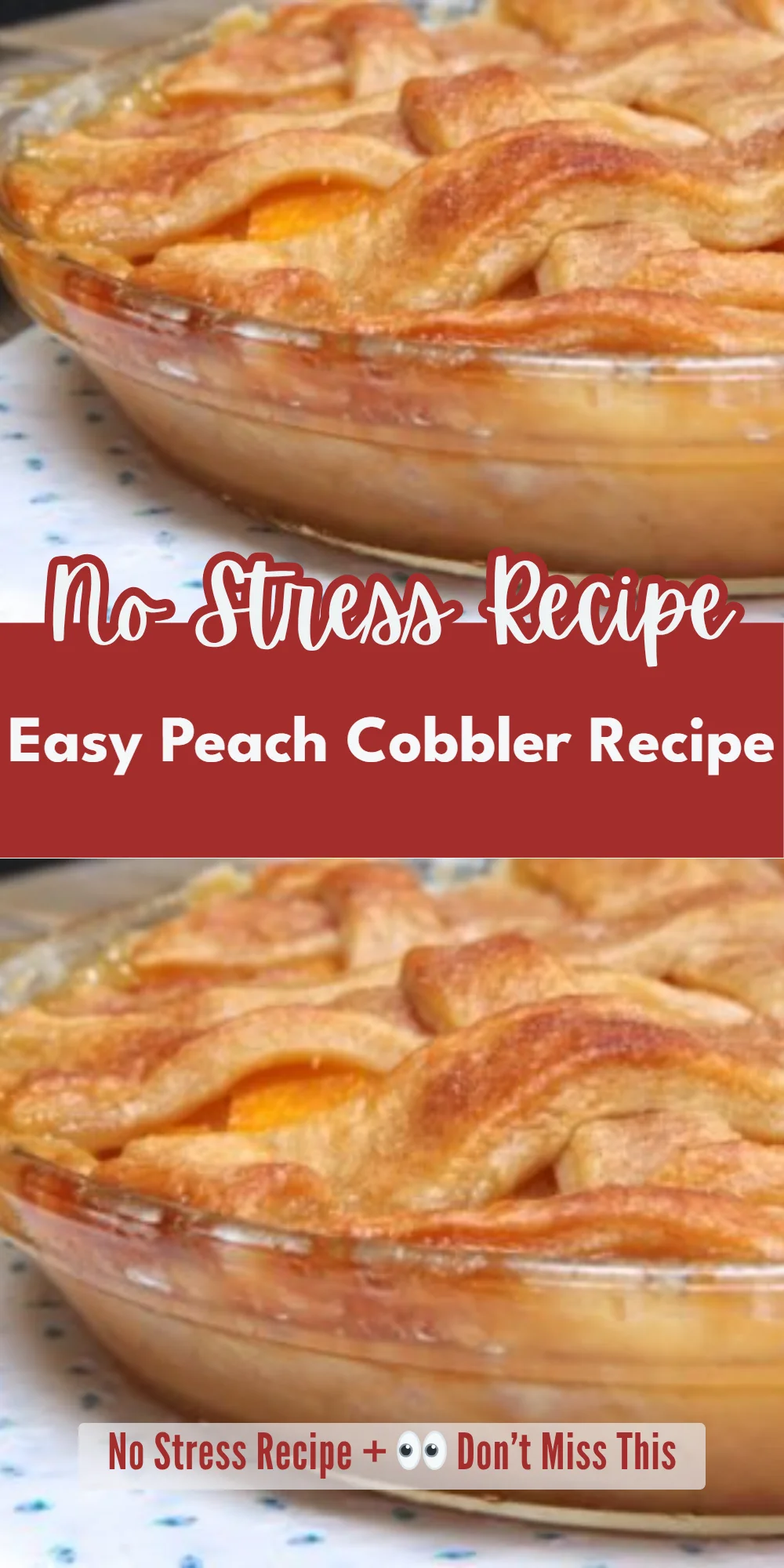 Easy Peach Cobbler Recipe