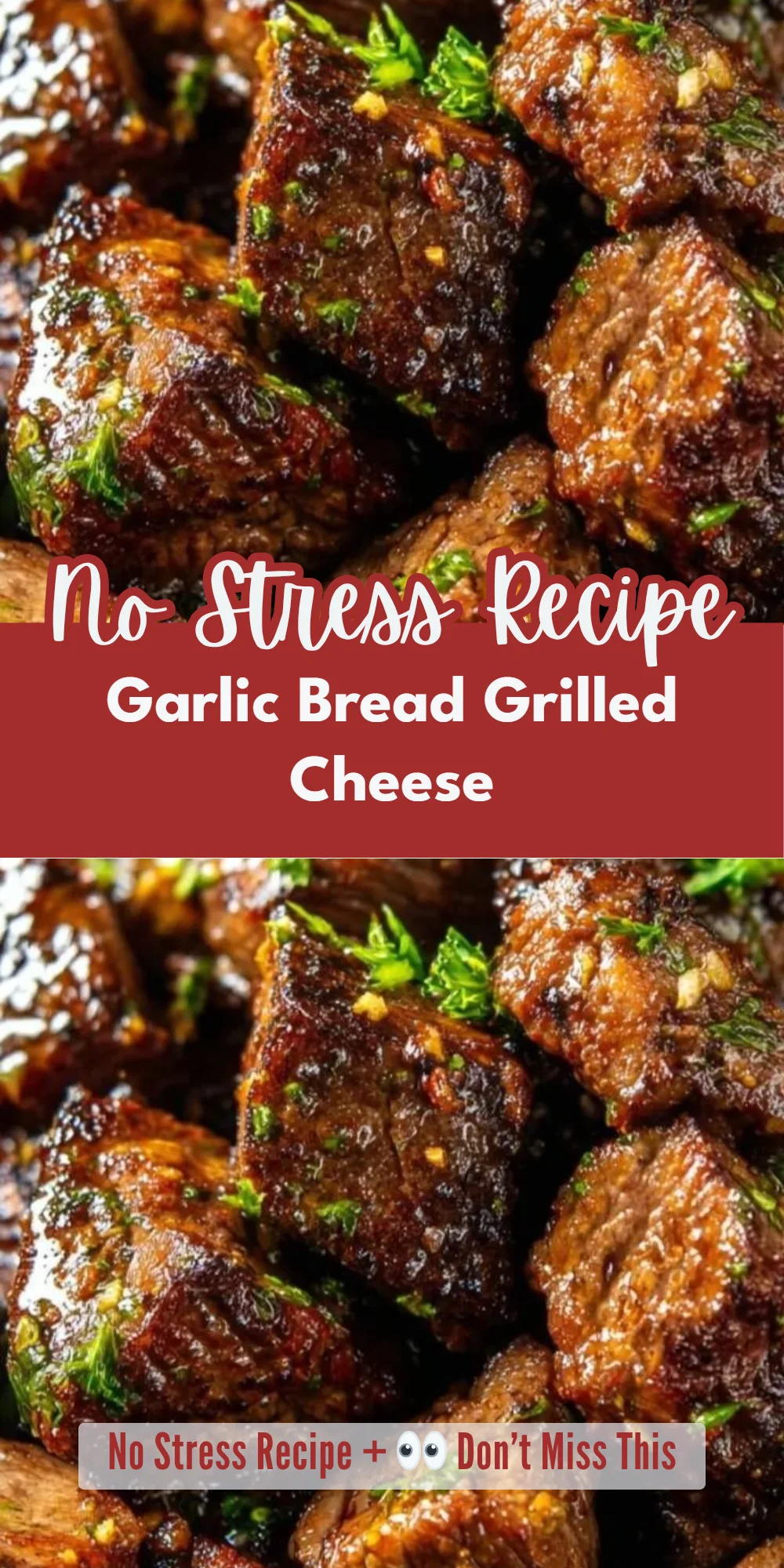 Garlic Bread Grilled Cheese