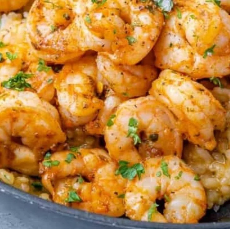 Garlic Shrimp Risotto