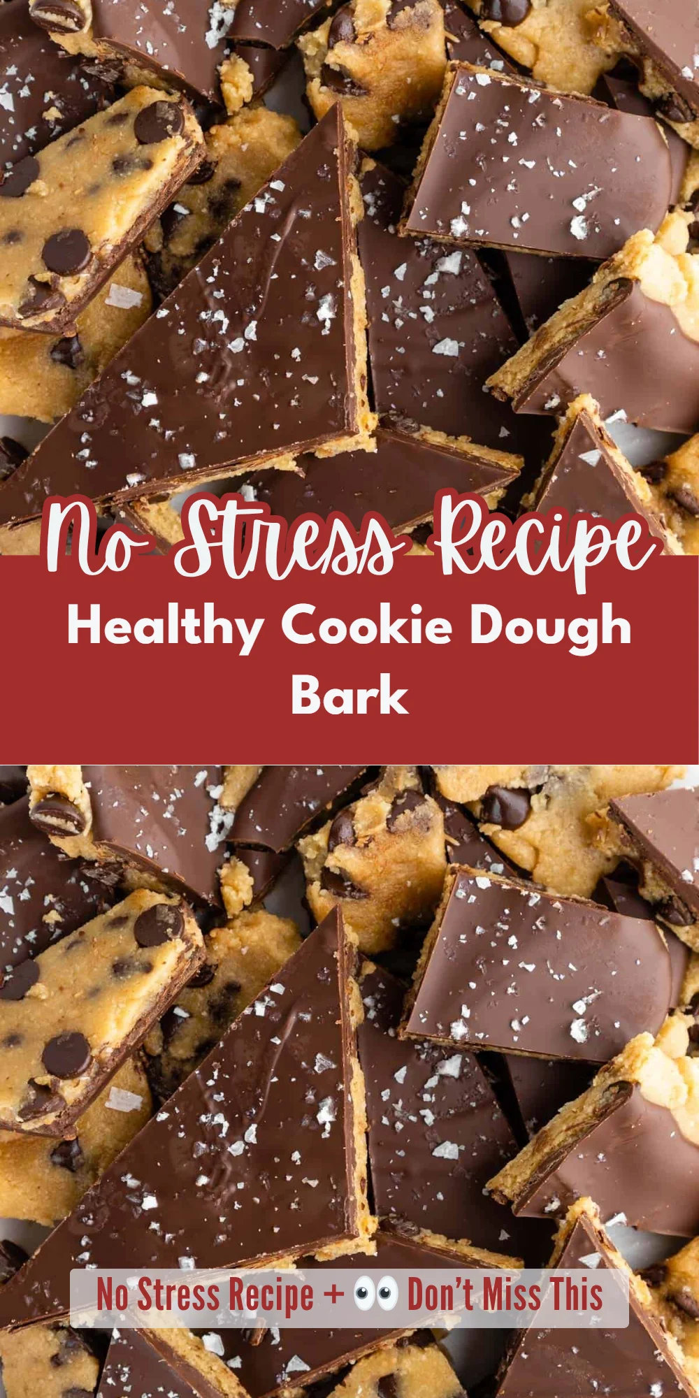 Healthy Cookie Dough Bark