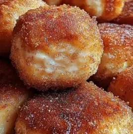 Delicious cinnamon sugar biscuit bites arranged on a plate
