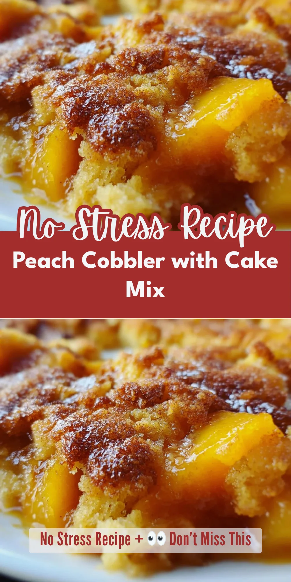 Peach Cobbler with Cake Mix