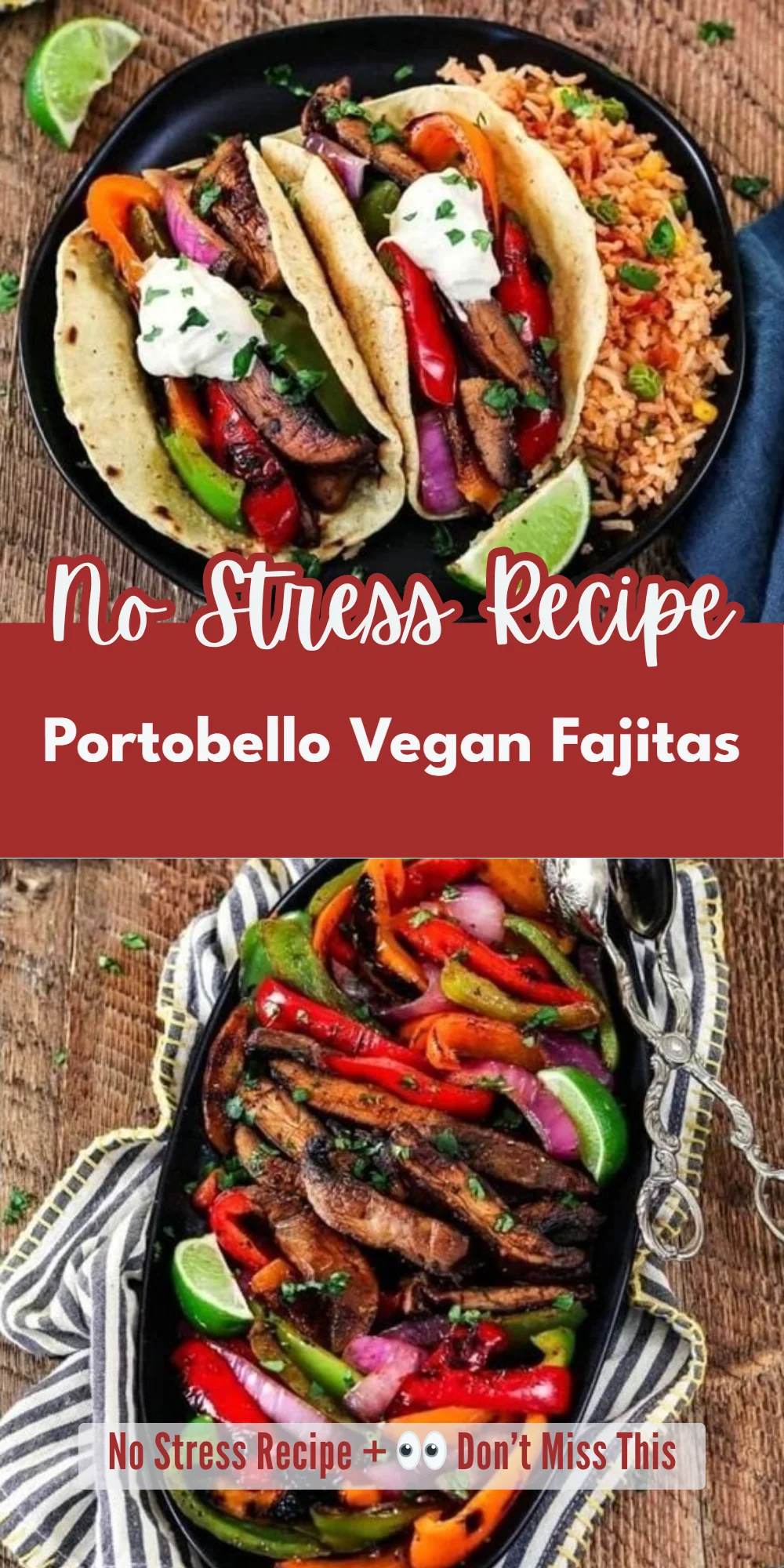 Portobello Vegan Fajitas