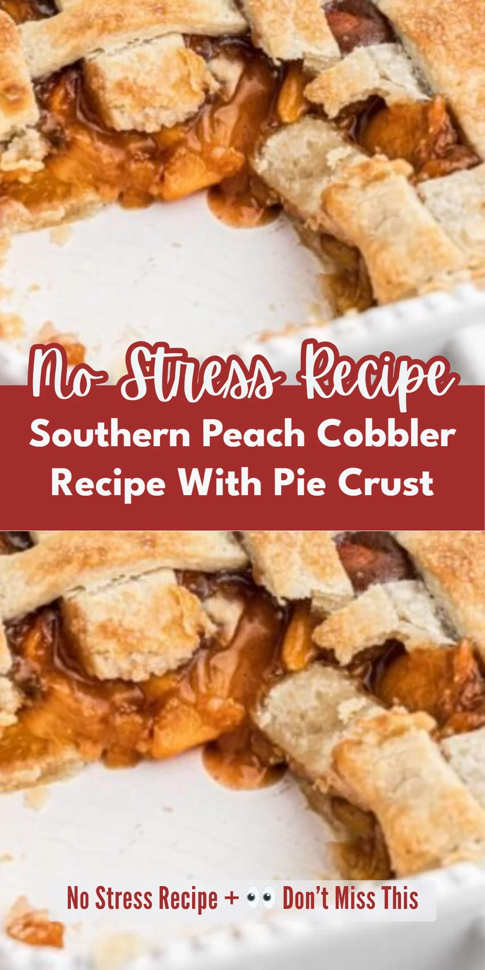 Southern Peach Cobbler Recipe With Pie Crust