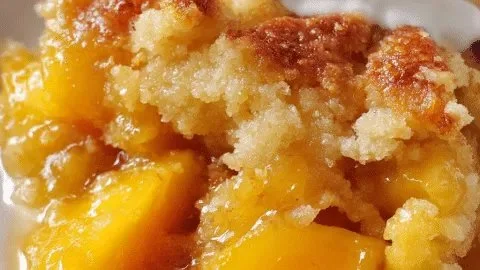Triple Crust Peach Cobbler