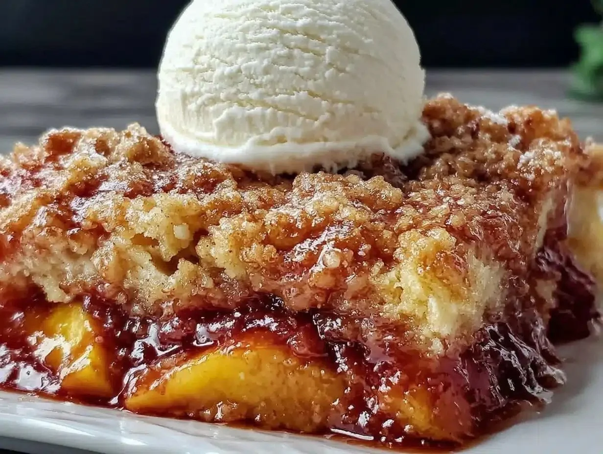 Warm Peach Cobbler Recipe Easy Homemade Potluck Dessert to Impress