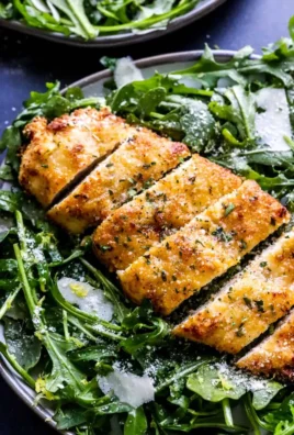 Deliciously crispy air fryer breaded chicken breast ready to serve