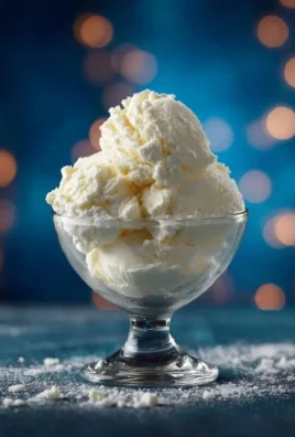 Delicious bowl of Cottage Cheese Ice Cream topped with fresh fruits.