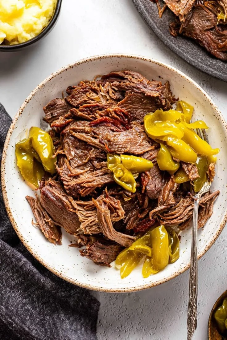 Slow Cooker Mississippi Pot Roast Sandwiches